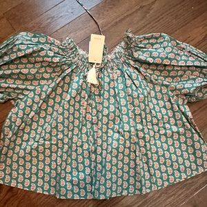 Doen shore blouse xs new with tags